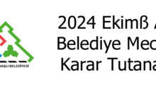 2024 YILI EKİM AYI MECLİS KARARLARI TUTANAĞI